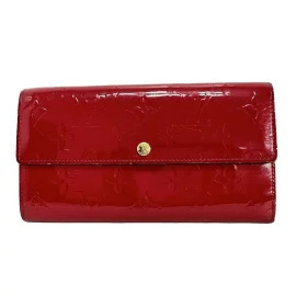 LOUIS VUITTON Portefeuille Sarah Long Wallet Pomme d Amour Leather